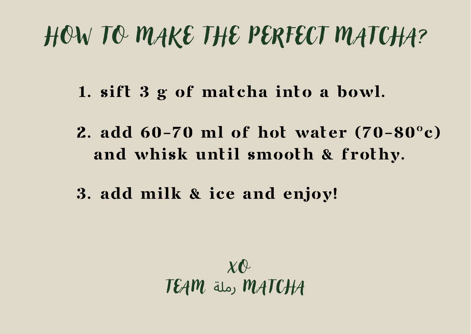 How to make the perfect matcha